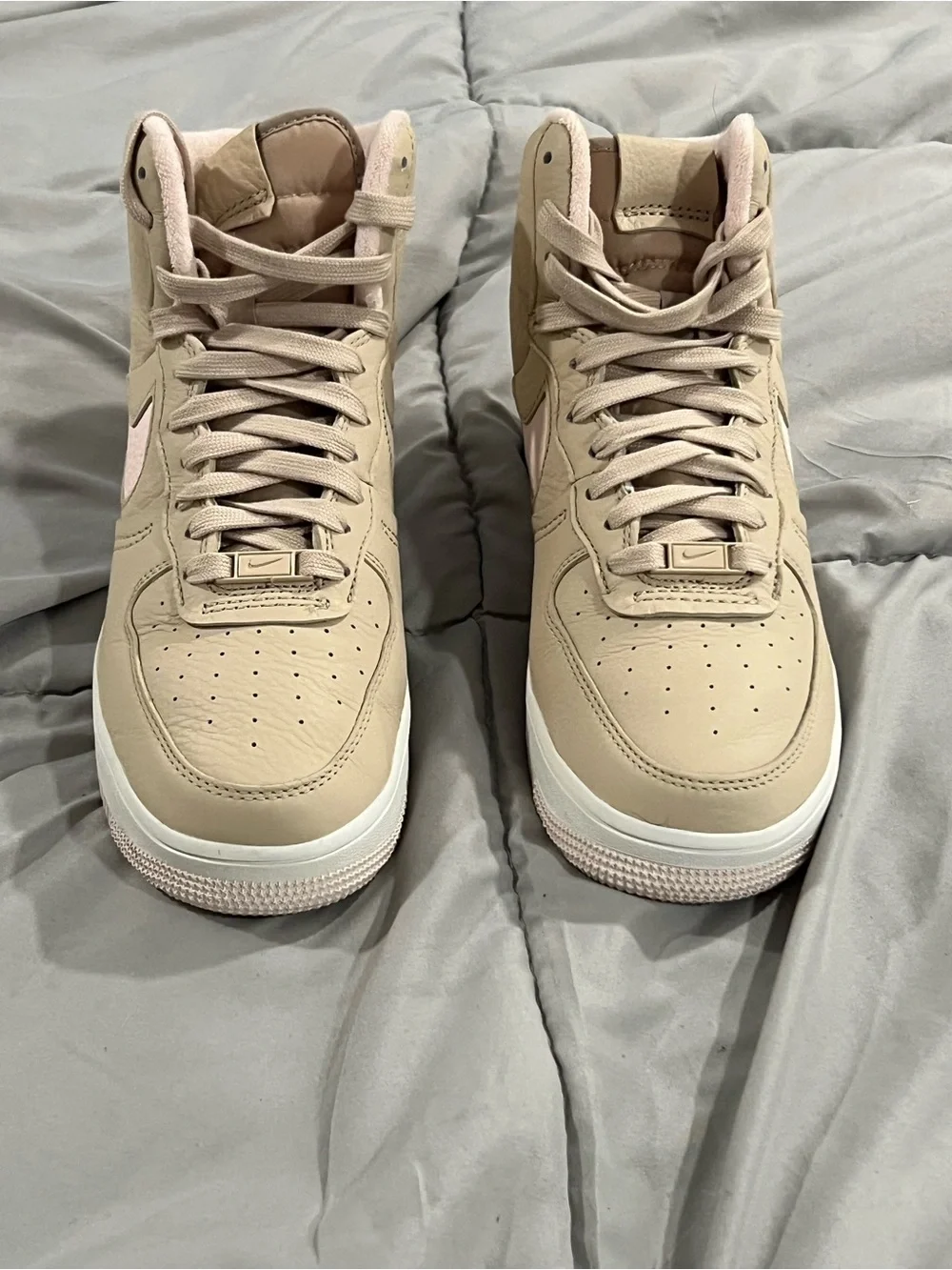 NIKE AIR FORCE 1 SIZE 9 HIGH SCULPT LINEN SANDDRIFT PINK WOMENS
